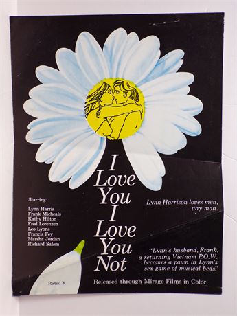I Love You I Love You Not, Lynn Harris 1970's Sexploitation Film Press Kit Foldout 060425WP-103