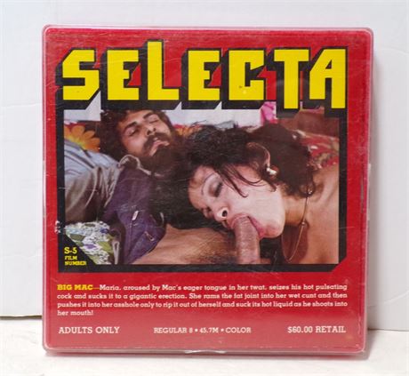 Selecta S-5 Big Mac 8mm Adult Film Reel Vintage Regular 45.7m 081725WVHS