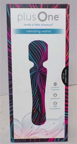 Plus One Vibrating Wand Model 6709 Beacon Wellness Sex Toy SEALED 060425WP