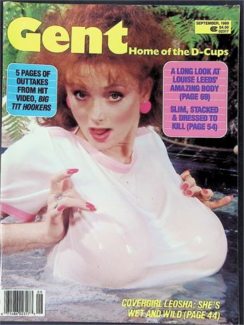 Gent Magazine ft. Leosha, Louise Leeds, Sept 1989 111325AKP-2