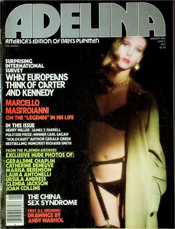 Adelina Magazine Ft. Marcello Mastroianni & Henry Miller January 1980 092025RP-