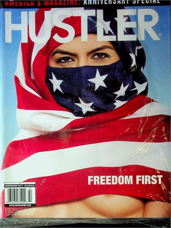 Hustler Magazine Freedom First Anniversary Issue 2017 Sealed W/DVD 060325RP-