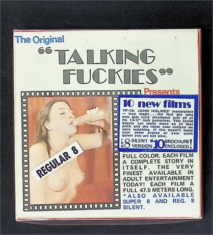 Talking Fuckies #10 John Holmes' Masterpiece Regular 8mm Adult Film Reel Vintage 080425AVHS