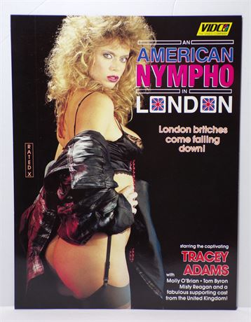 Tracey Adams An American Nympho in London, Vidco 1988 Promo Slick Ad Sheet 061925WP-29