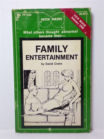 Family Entertainment by David Crane, Paperback Novel 1980's Patch Pokets 7525 061125WP-73