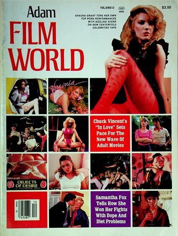Adam Film World Adult Video Guide Magazine Ft. Chuck Vincent & Samantha Fox Vol.9 No.12 071325RP-