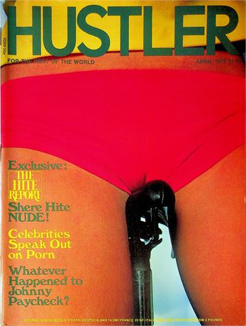 Hustler Magazine Ft Shere Hite & Johnny Paycheck April 1977 061225RP2-