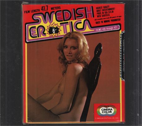 Swedish Erotica #22 Large and Small Regular 8mm Film Reel 1978 Vintage 053025CBVHS2