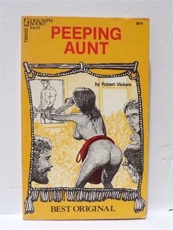Peeping Aunt by Robert Vickers, Paperback Book 1970's Greenleaf Triumph TB2022 072825WP-86