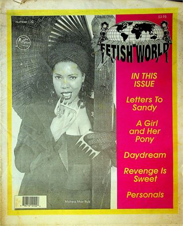 Fetish World Oversized BDSM Magazine Personal Ads & Mistress Max Rulz No.170 101025RP-