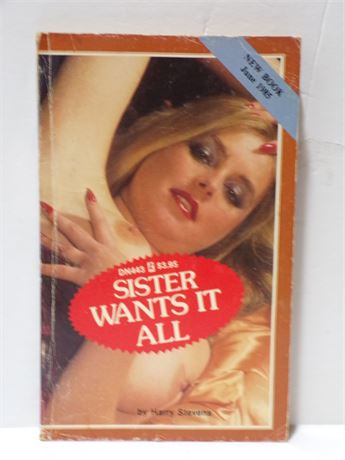 Sister Wants It All by Harry Stevens, Paperback Book 1985 Greenleaf DN443 080525WP-15
