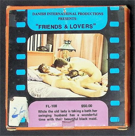 Danish Intl Prod #108 Friends and Lovers Regular 8mm Adult Film Reel Vintage 080425AVHS2