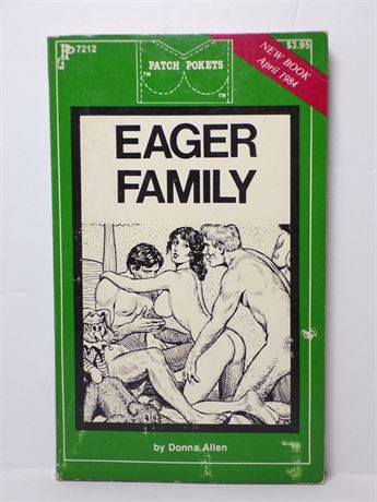 Eager Family by Donna Allen, Paperback Novel 1980's Patch Pokets 7212 061125WP-78