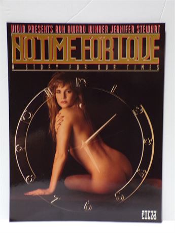 Jennifer Stewart No Time For Love, Vivid 1990 Promo Slick Ad Sheet 061925WP-14