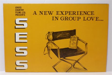 "Sessions of Love Therapy" Cross Country 1970's Sexploitation Film Press Kit Foldout 060425WP-131