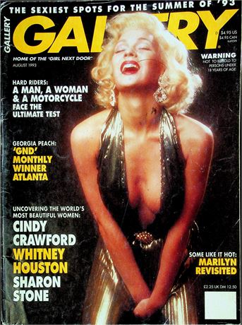 Gallery Magazine Ft. Marilyn Revisited & Cindy Crawford August 1993 072925RP-