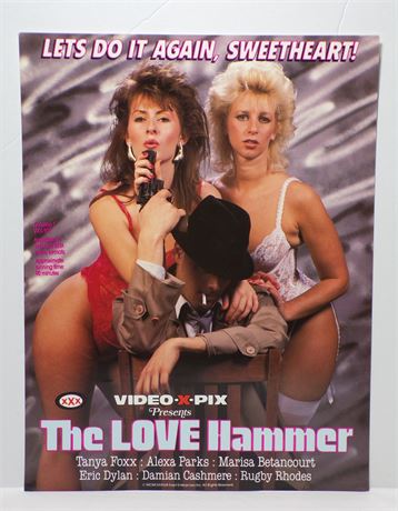 Tanya Foxx & Alexa Parks in The LOVE Hammer, Video-X-Pix 1988 Promo Slick Ad Sheet 061925WP-52