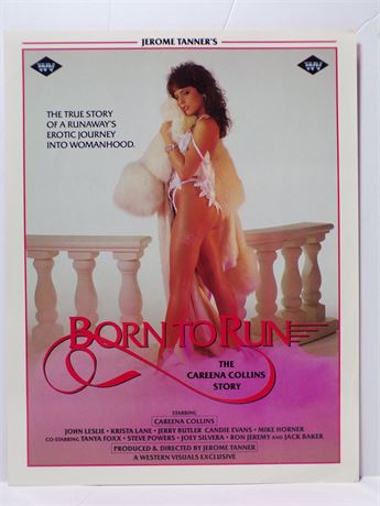 Careena Collins in "Born to Run" 1986 Video Ad Slick Sheet 060425WP-78
