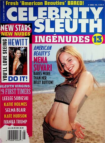 Celebrity Sleuth Magazine  Mena Suvari  vol.13 #8 2000  052825lm-p