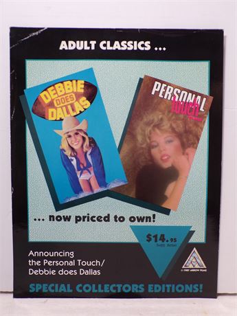 Debbie Does Dallas/Personal Touch, Arrow Films 1987 Double Promo Slick Ad Sheet 051925WP-35