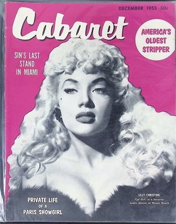 Cabaret Magazine Dec 1955 ft. Lilly Christine 112925AKP-37