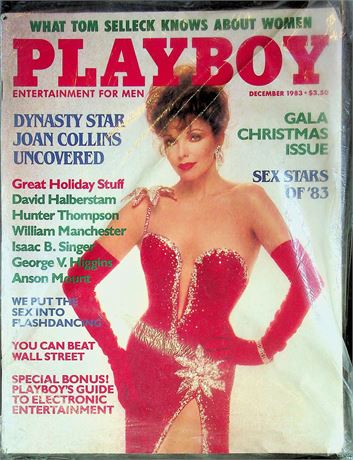 Playboy Magazine Gala Christmas Issue Ft. Joan Collins December 1983 062425RP-
