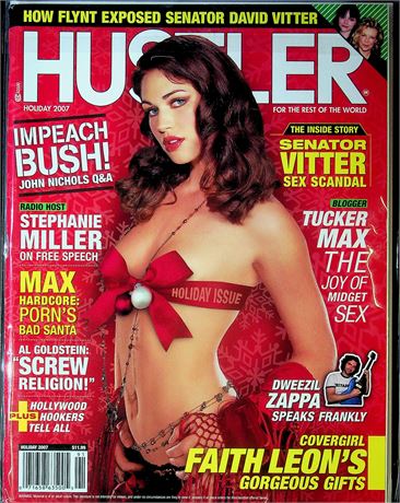 Hustler Magazine Christmas Issue Ft. Faith Leon & Stephanie Miller Holiday 2007 100925RP-