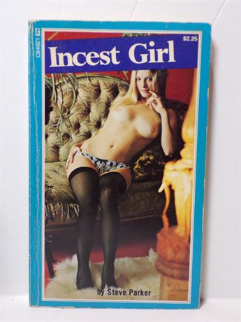 Incest Girl by Steve Parker, Paperback Book 1975 Greenleaf CB4021 070925WP-12