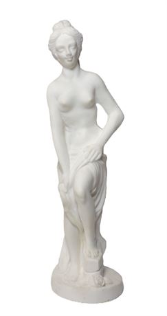 Vintage Italian Nude Venus Dressing Girl Statue Figural Sculpture 11" 061225WP-B