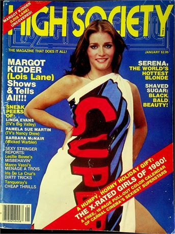 High Society Magazine Ft. Margot Kidder & Linda Evans January 1980 100925RP2-