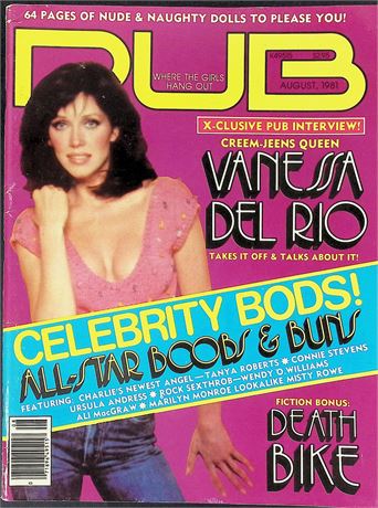 Pub Magazine ft. Vanessa Del Rio Aug 1981 112925AKP-12