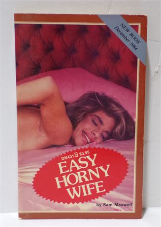 Easy Horny Wife by Sam Maxwell, Paperback Book 1984 Greenleaf DN431 080525WP-20