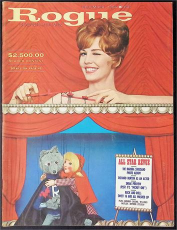 Rogue Magazine ft. Barbra Streisand Dec 1964 111025AKP-53