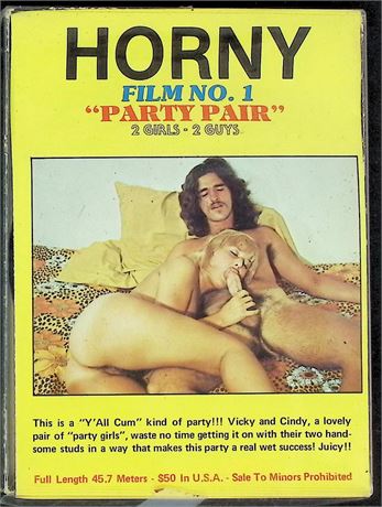 Horny Film #1 Party Pair Adult Reg 8mm Film 121525AKVHS