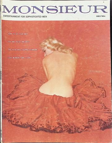 Monsieur Magazine ft. Carrie Price Dec 1960 111325AKP-76