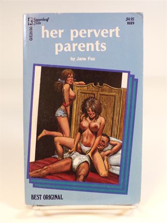 Her Pervert Parents by Jane Fox, Paperback Book 1970's Greenleaf Elite GE2030 102025WP-71