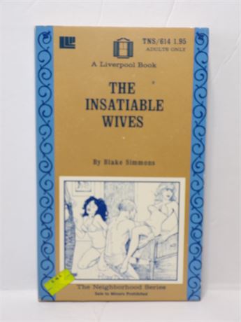 The Insatiable Wives by Blake Simmons, Paperback Book 1975 Liverpool TNS-614 070925WP-48