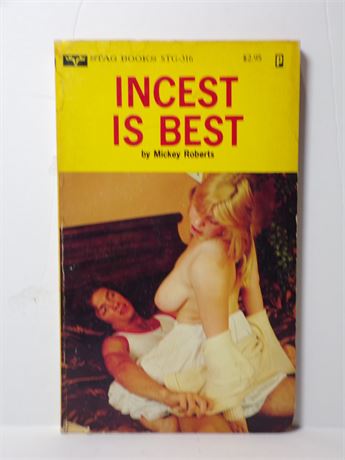 Incest is Best by Mickey Roberts, Paperback Novel 1980 Stag 316 061125WP-58