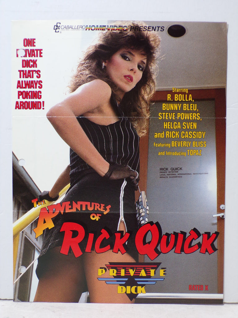 Bunny Bleu in Rick Quick Private Dick, Caballero 1984 Promo Slick Ad Sheet 051325WP-33