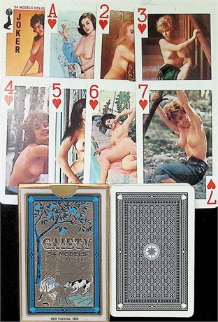 Gaiety #202 Vintage 1969 Adult Nude Models Playing Cards Set C26-073124AMP