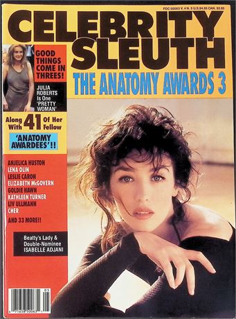 Celebrity Sleuth Magazine ft. Anjelica Huston, Lena Olin Vol. 4 No.5 1991 111125AKP-49