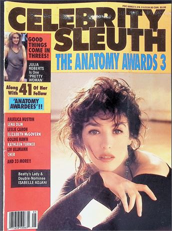Celebrity Sleuth ft. Isabelle Adjani Vol.4 No.5 1991 111025AKP-14