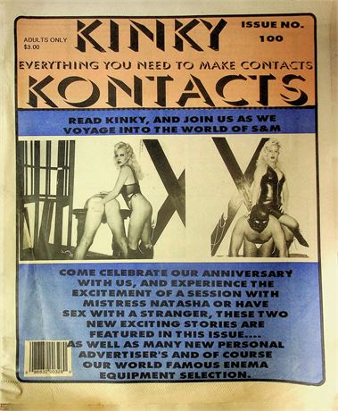 Kinky Kontacts Oversized BDSM Magazine Ft. Mistress Natasha Issue No.100 101025RP-