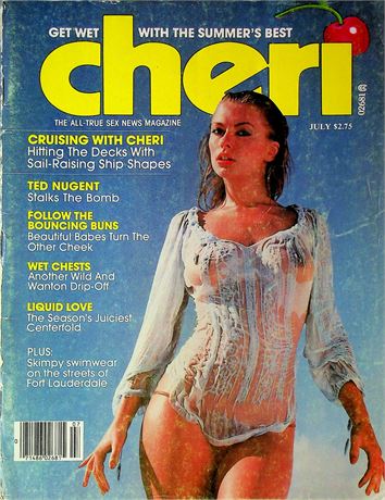Cheri Magazine Ft. Ted Nugent & Mirinda July 1980 082325RP-