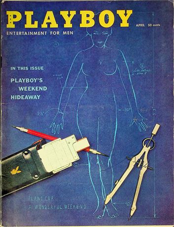 Playboy Magazine Weekend Hideaway April 1959 070825RP-