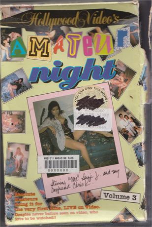 Hollywood Video's Amateur Night #3 VHS Hollywood Video's 072925AVHS5