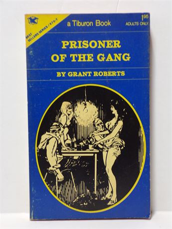Prisoner of the Gang by Grant Roberts, Paperback Novel 1972 Tiburon BSS-670-T 061225WP2-4
