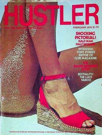 Hustler Magazine Ft. Half Man Half Woman Pictorial February 1976 062225RP