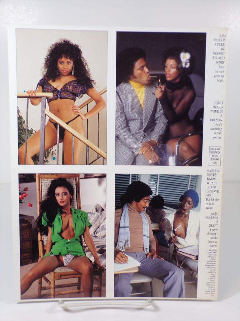 Players Postcard Editions 1994 Set of 8 Adult Novelty Postcards #25 to #32 Black 102925WP-18