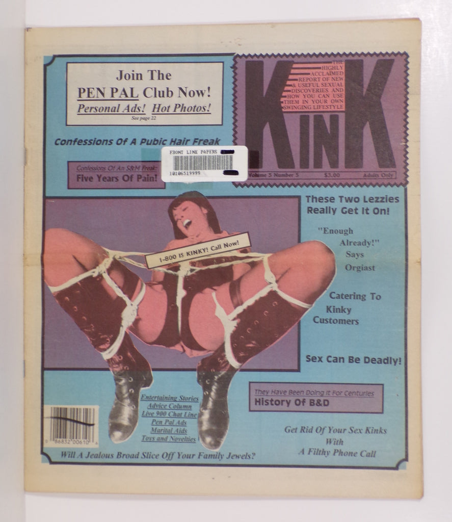 KINK Magazine vol 5 #5 Adult Photo Stories Entertainment Classifieds 1980's 102925WP